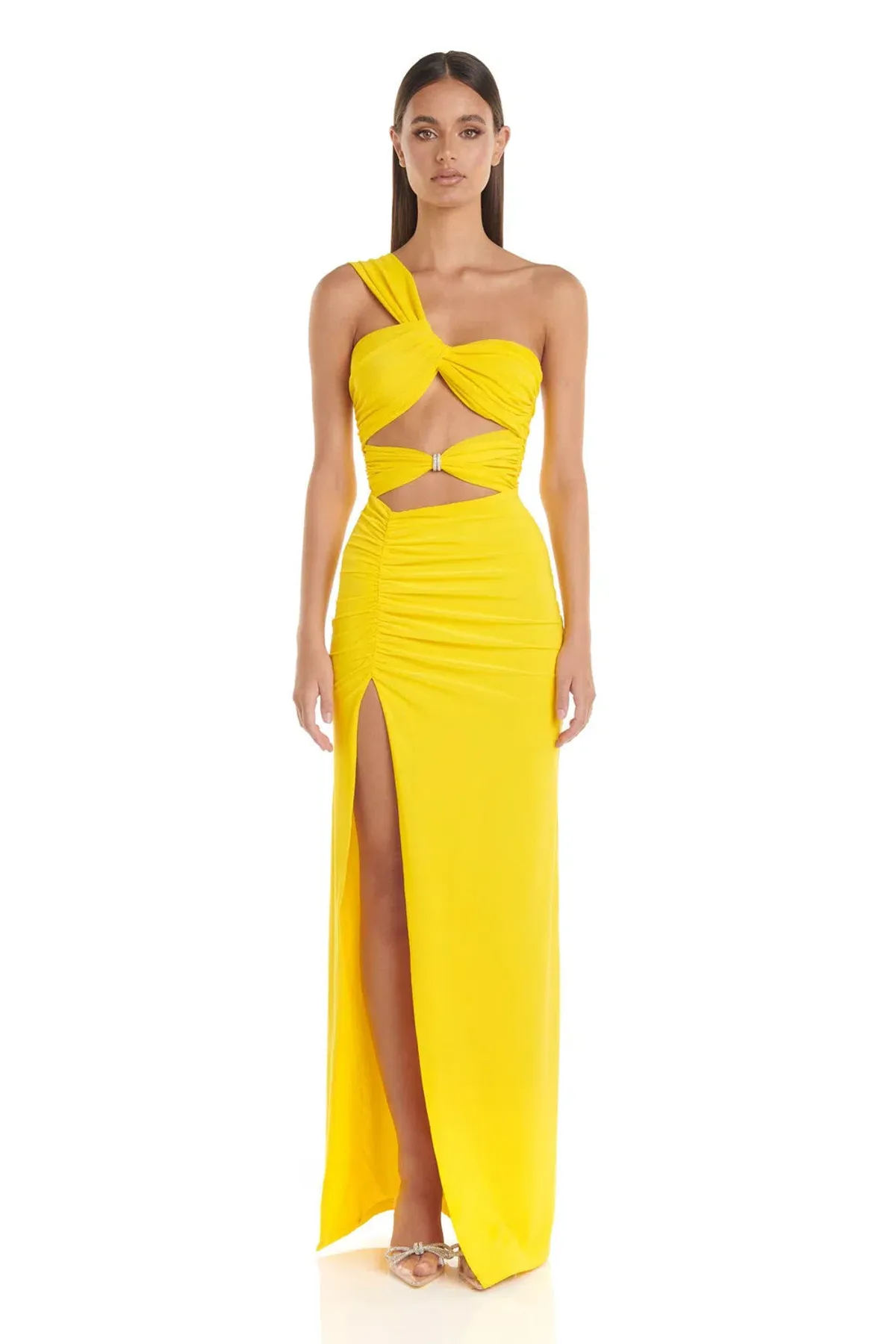 Eliya the Label Natalie Dress Yellow Size 14 for rent on The Volte - main image