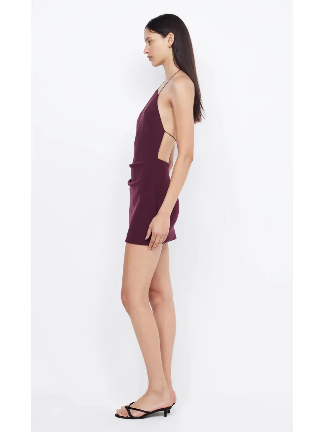 Bec & Bridge Andy Mini Dress Plum Size AU 6 for rent on The Volte - main image