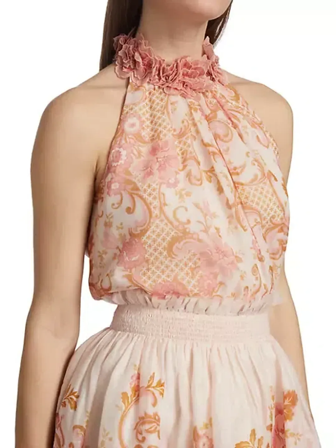 Zimmermann Postcard Flip Skirt and Blouse Set Print Size 3 / AU 14  for rent on The Volte - main image