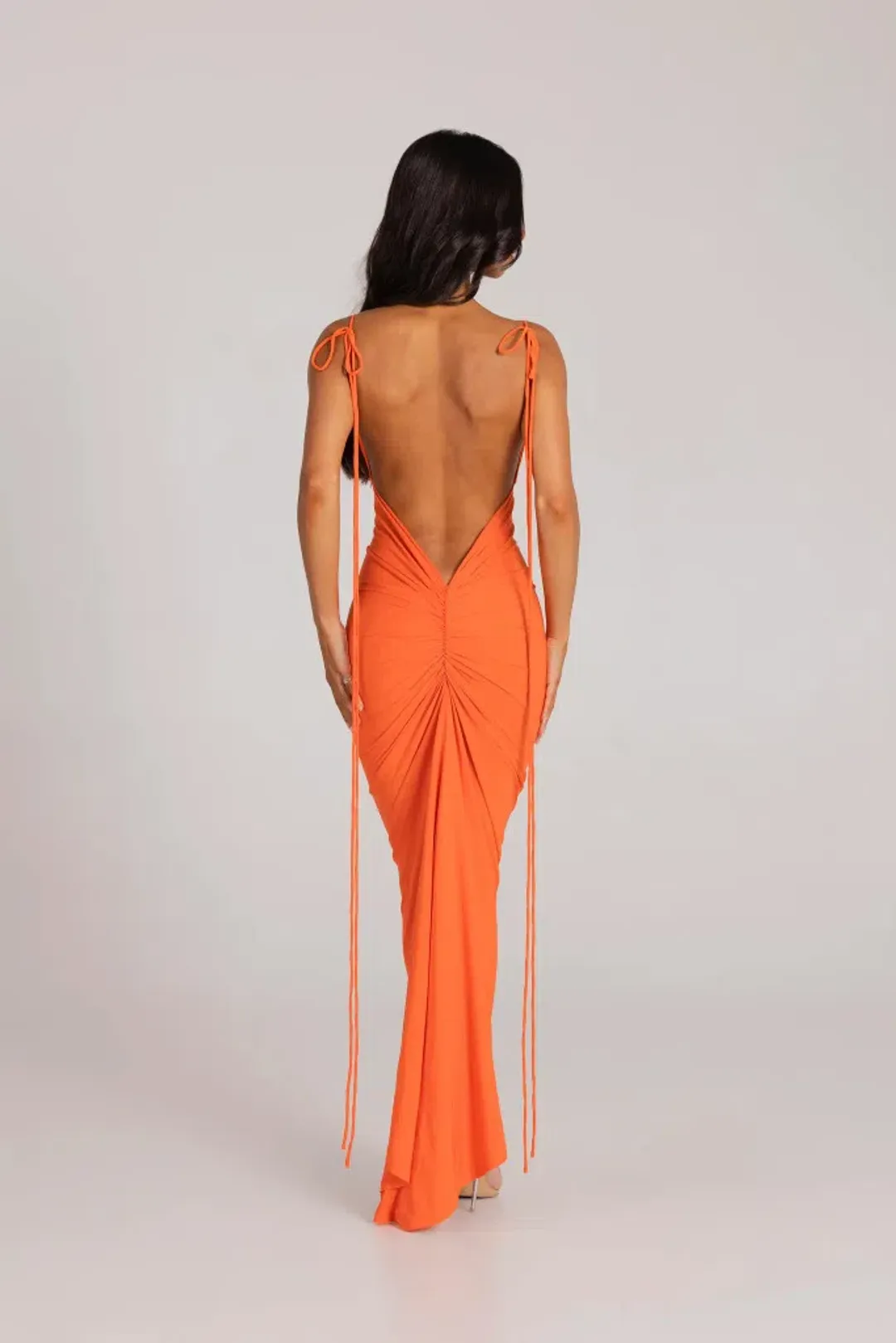 MELANI THE LABEL ZAHARA DRESS ORANGE SIZE AU 8 for rent on The Volte - main image