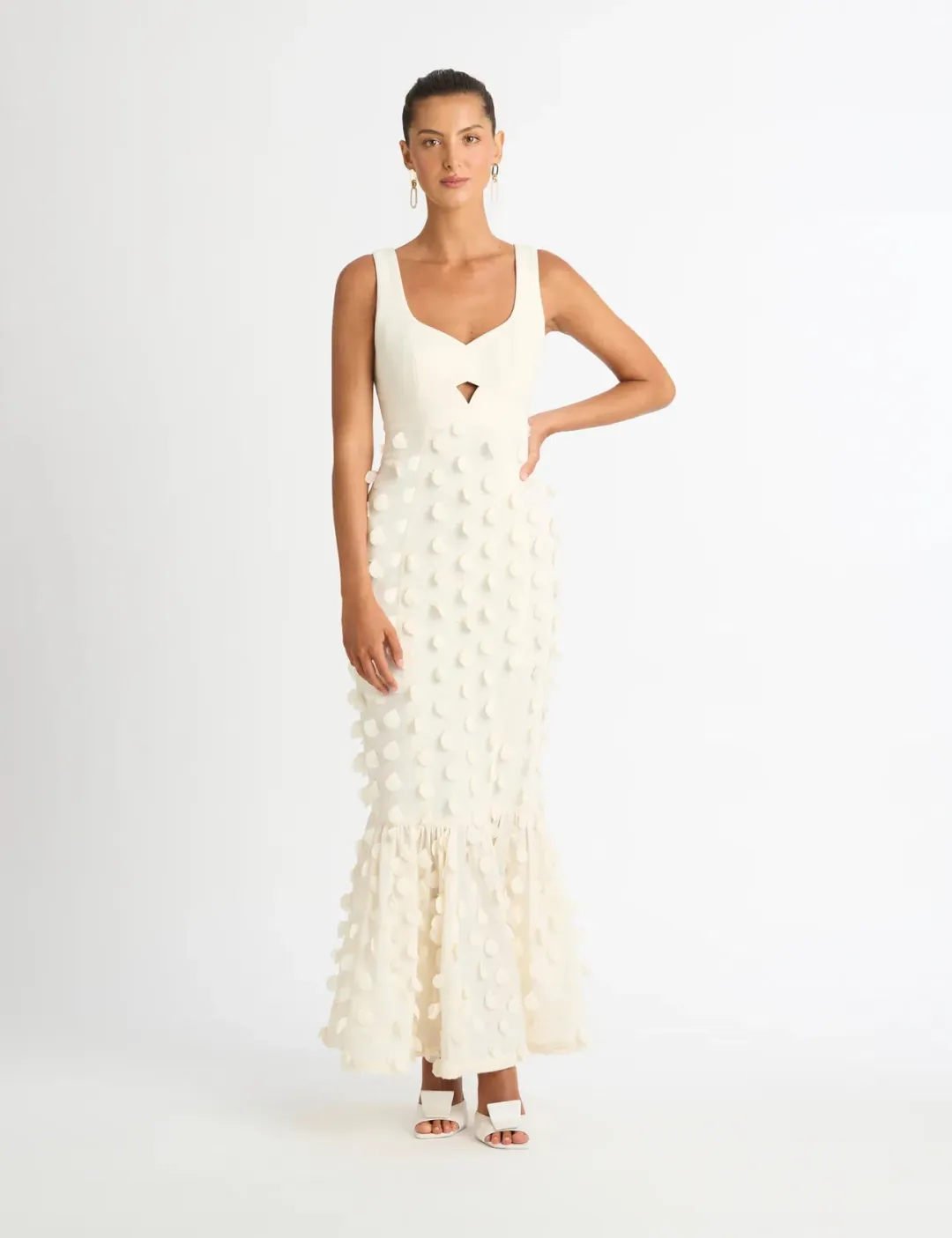 Sheike Imani Dress Cream Size 10 for rent on The Volte - main image