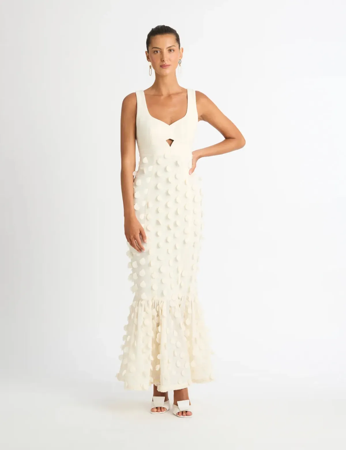Sheike Imani Dress Cream Size 10 for rent on The Volte - main image