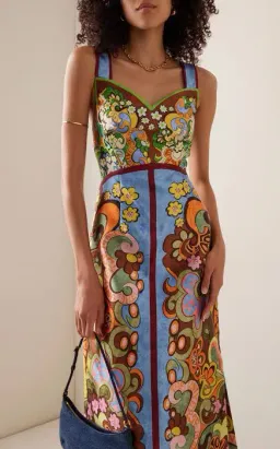 Alemais Dreamer Corset Midi Dress Multi Size 8 for rent on The Volte - image 2