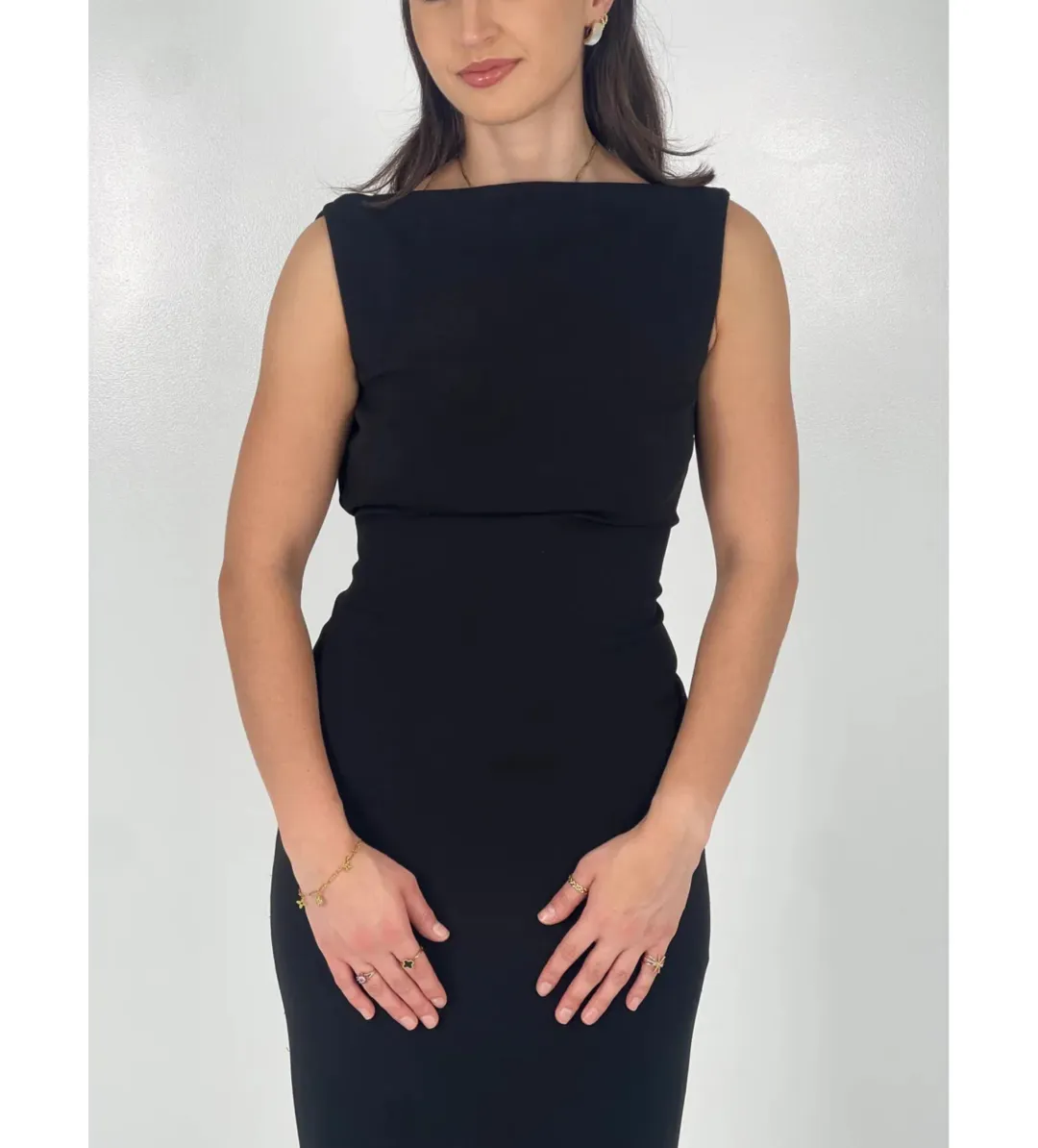 Effie Kats Verona Gown in Black Size M / AU 10 for rent on The Volte - main image