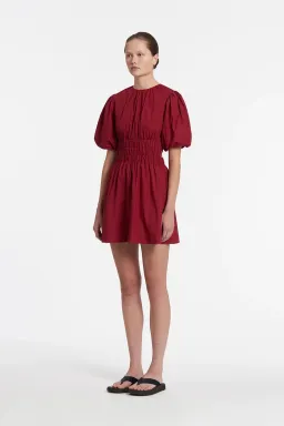 Sir the Label Dion Open Back Mini Dress in Plum Size 0 / AU 6 for rent on The Volte - image 2