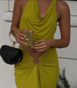 Natalie Rolt Esme Crop and Skirt Set Chartreuse Size 8 for rent on The Volte - image 2