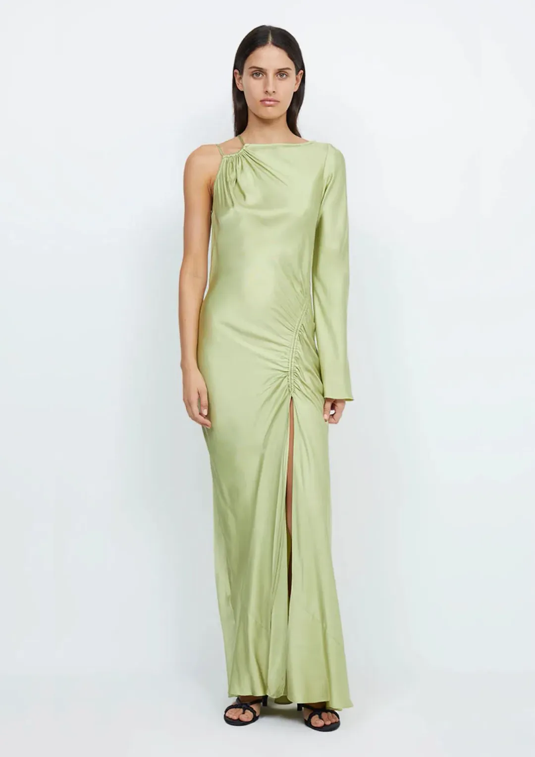 Bec & Bridge Kai Asym Maxi Dress Pear Size 10  for rent on The Volte - main image