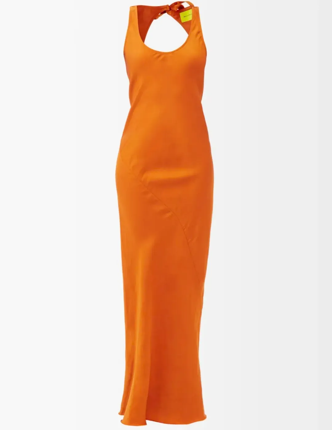 Marques Almeida Orange Backless Dress Orange Size 12  for rent on The Volte - main image