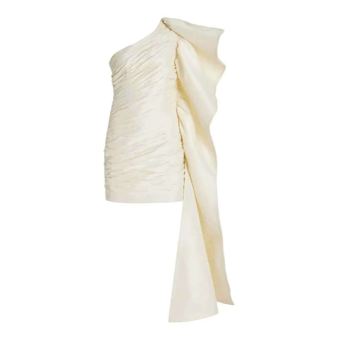 Rachael Gilbert Marji Mini Dress Cream Size 0/AU 6 for rent on The Volte - main image