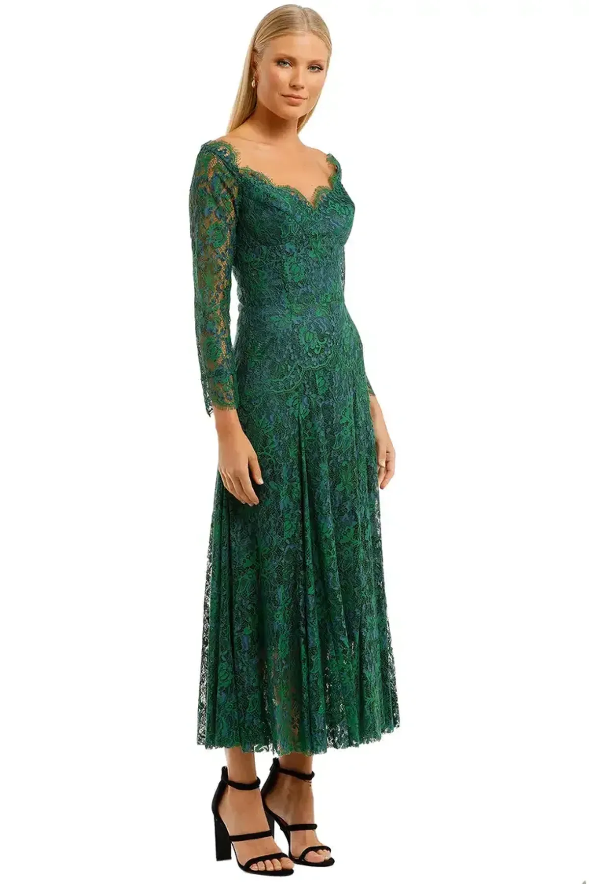 Moss and Spy Kathleen Dress in Green Size 16 for rent on The Volte - main image