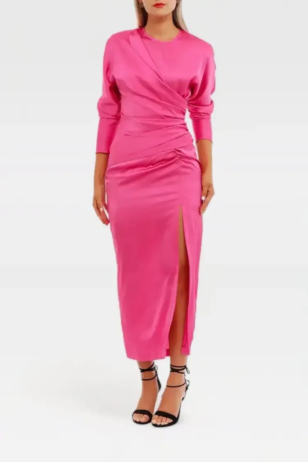 Nicola Finetti Arienne Dress in Pink Size 10 for rent on The Volte - main image