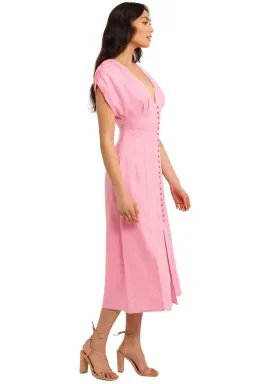 Nicholas Crissy Dress in Flamingo Pink Size 10 for rent on The Volte - image 2
