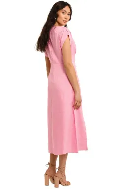 Nicholas Crissy Dress in Flamingo Size 8 for rent on The Volte - image 3