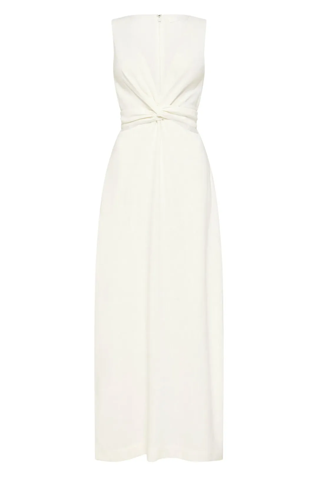 Sir The Label Clemence V Neck Dress Ivory Size 2/AU 10  for rent on The Volte - main image