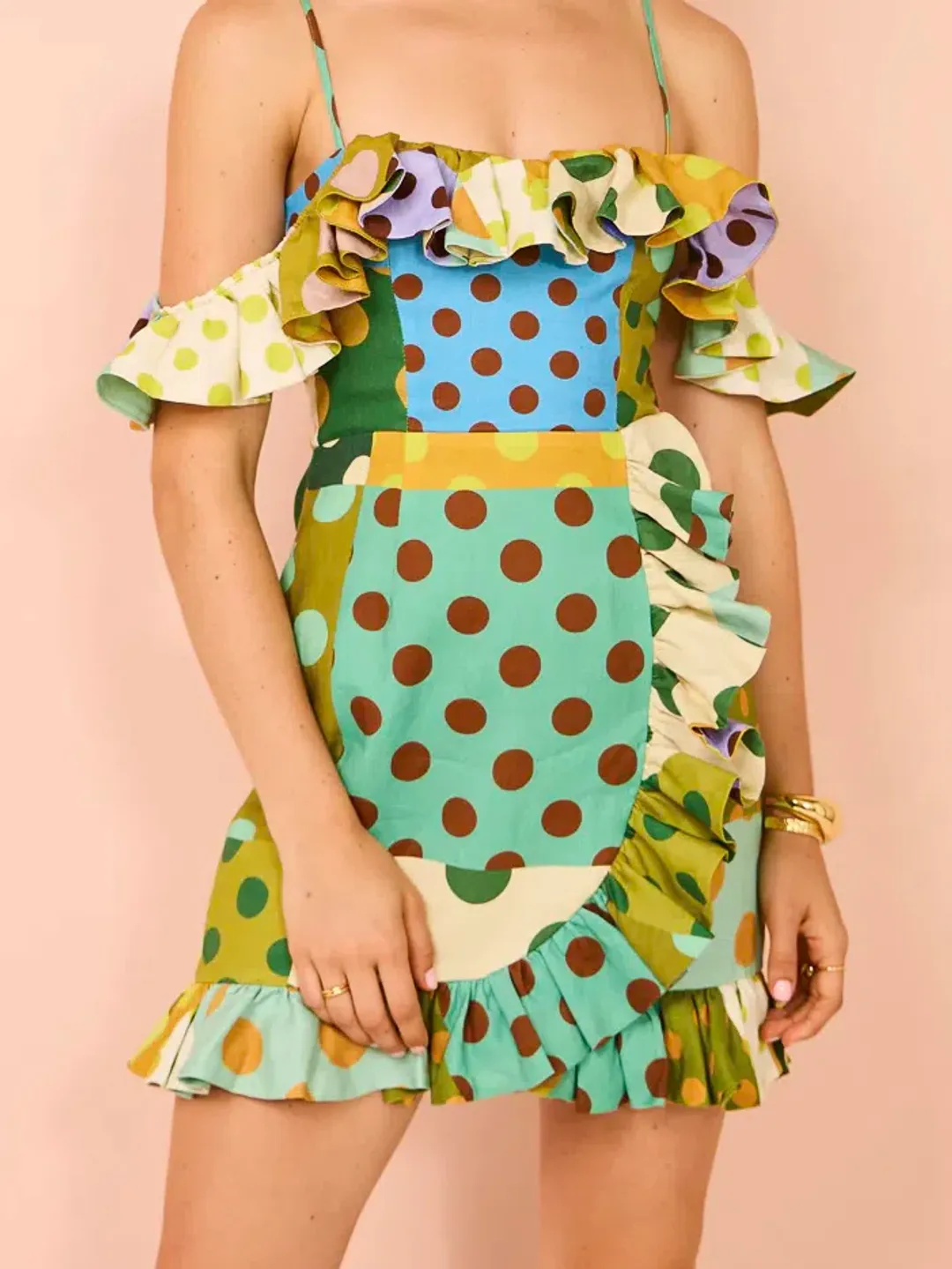 Alemais Dione Mini Dress in Multi Size 10 for rent on The Volte - main image