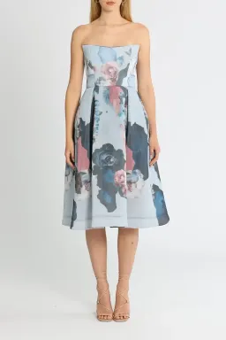 Nicholas Mesh Ball Dress Painted Floral Size 12 for rent on The Volte - image 1