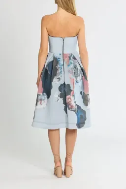 Nicholas Mesh Ball Dress Painted Floral Size 12 for rent on The Volte - image 3
