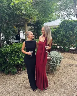 Effie Kats Verona Gown Black Size 6 for rent on The Volte - image 3