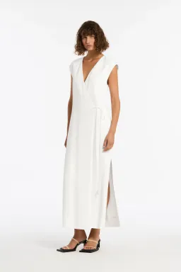 Sir The Label Ivory Clemence Wrap Dress Size 0/AU 6  for rent on The Volte - image 2