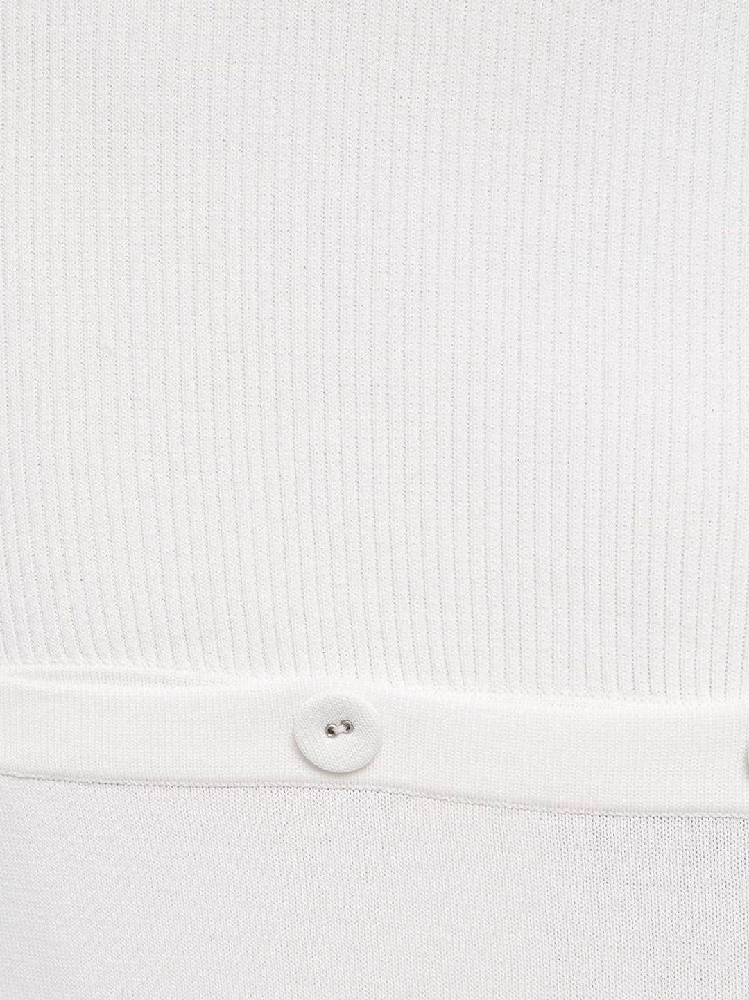 Christopher Esber Deconstruct Rib Knit Tank Dress White Size 8 for rent on The Volte - main image