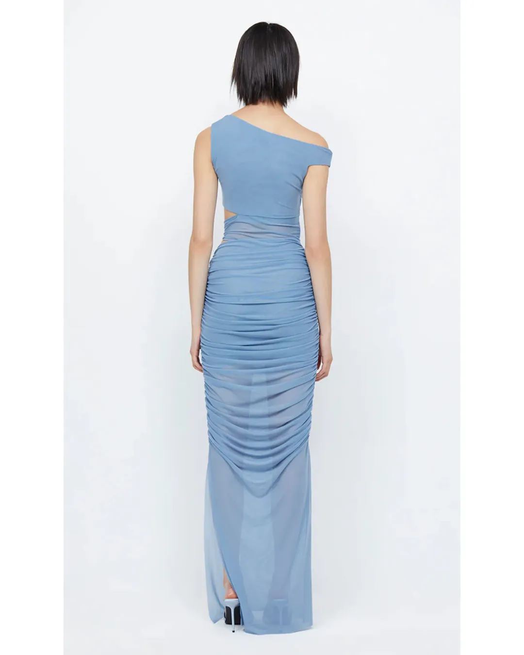 Bec & Bridge Whorl Asym Maxi Dress Meridian Blue Size AU 6 for rent on The Volte - main image