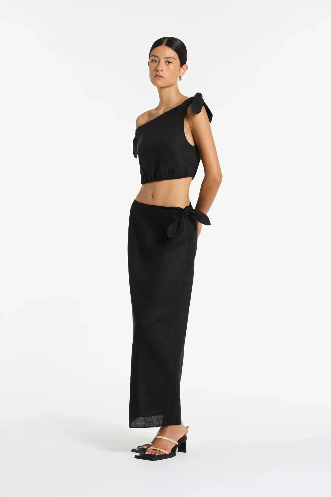 Sir the Label Bettina Top & Skirt Set Black Size 6  for rent on The Volte - main image