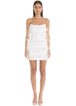 Eliya the Label Tiffany Dress White Size L/ AU 12 for rent on The Volte - image 1