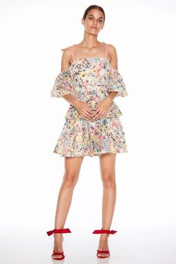 Talulah Bittersweet Flounce Mini  Dress Size 8 for rent on The Volte - image 1