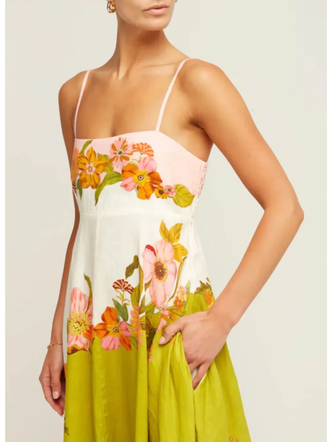 Alemais - Silas Sundress Floral - Size AU 14 for rent on The Volte - main image