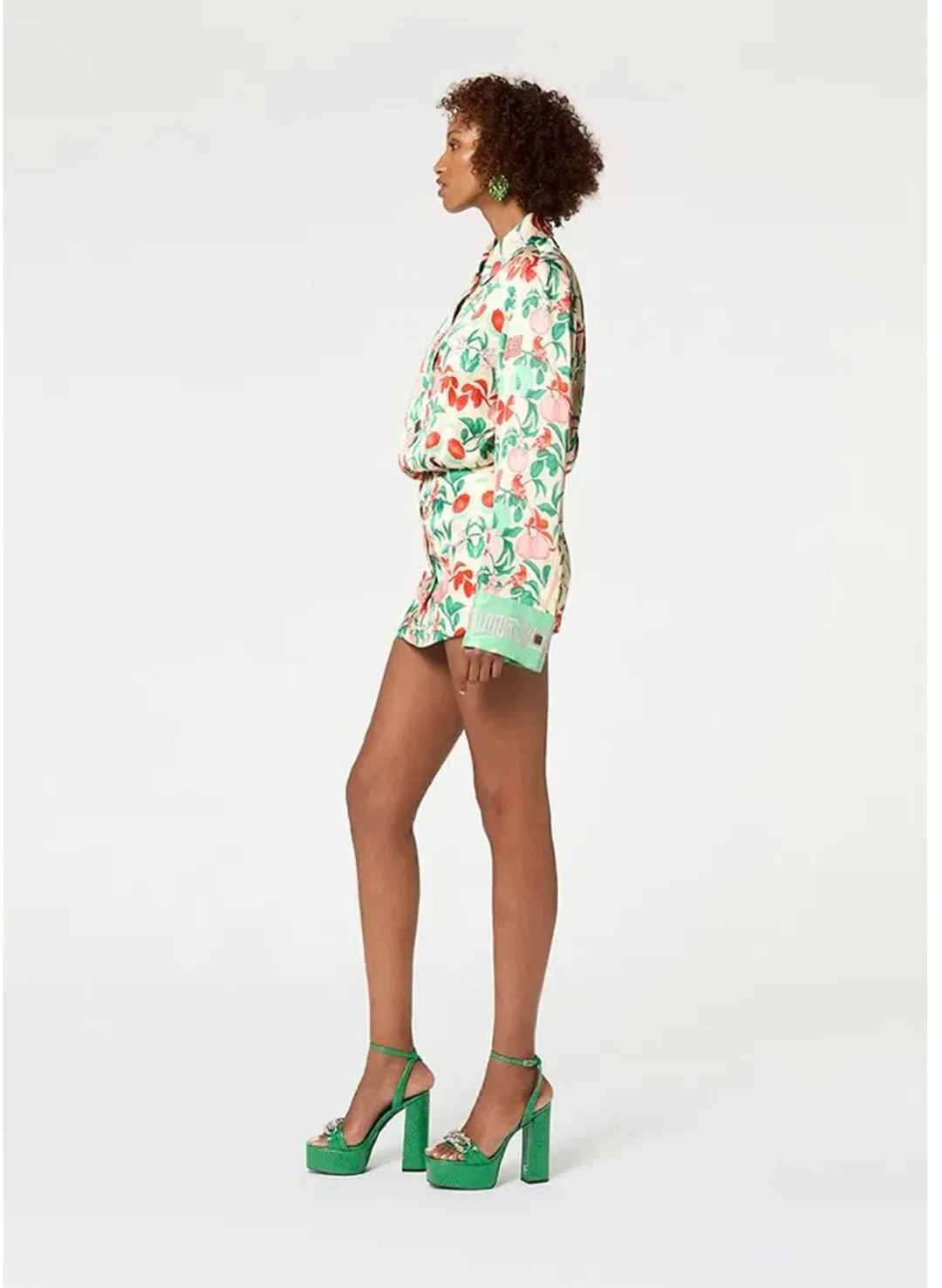 Muma World Pomelo Illustrated Shirt Mini Dress Multi Size M / AU 8-10 for rent on The Volte - main image