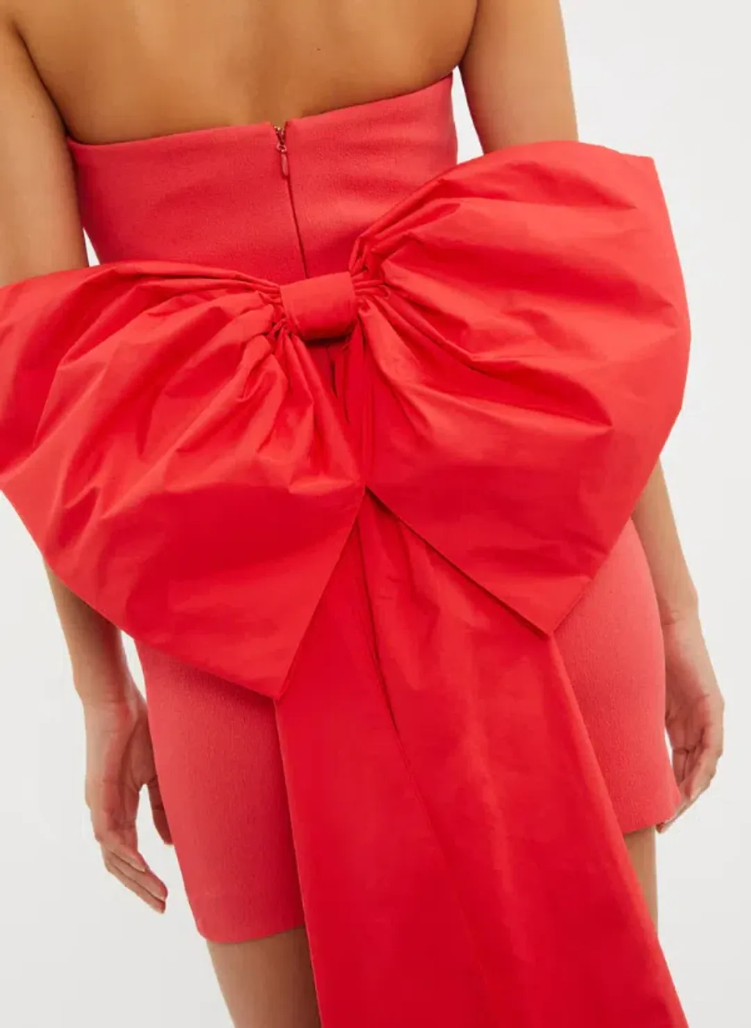 Rebecca Vallance Bon Ami Strapless Mini Dress Tangerine Size 8 for rent on The Volte - main image