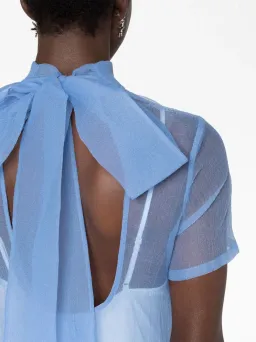 Staud Calluna Floor Length Dress Blue Size S / AU 8 for rent on The Volte - image 3