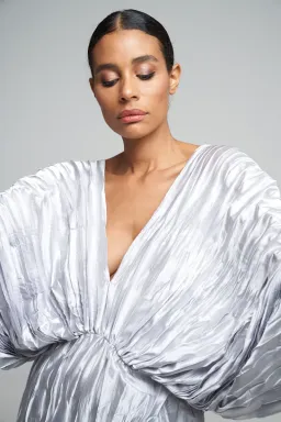 L'Idée De Luxe Gown Silver Size 10 for rent on The Volte - image 4