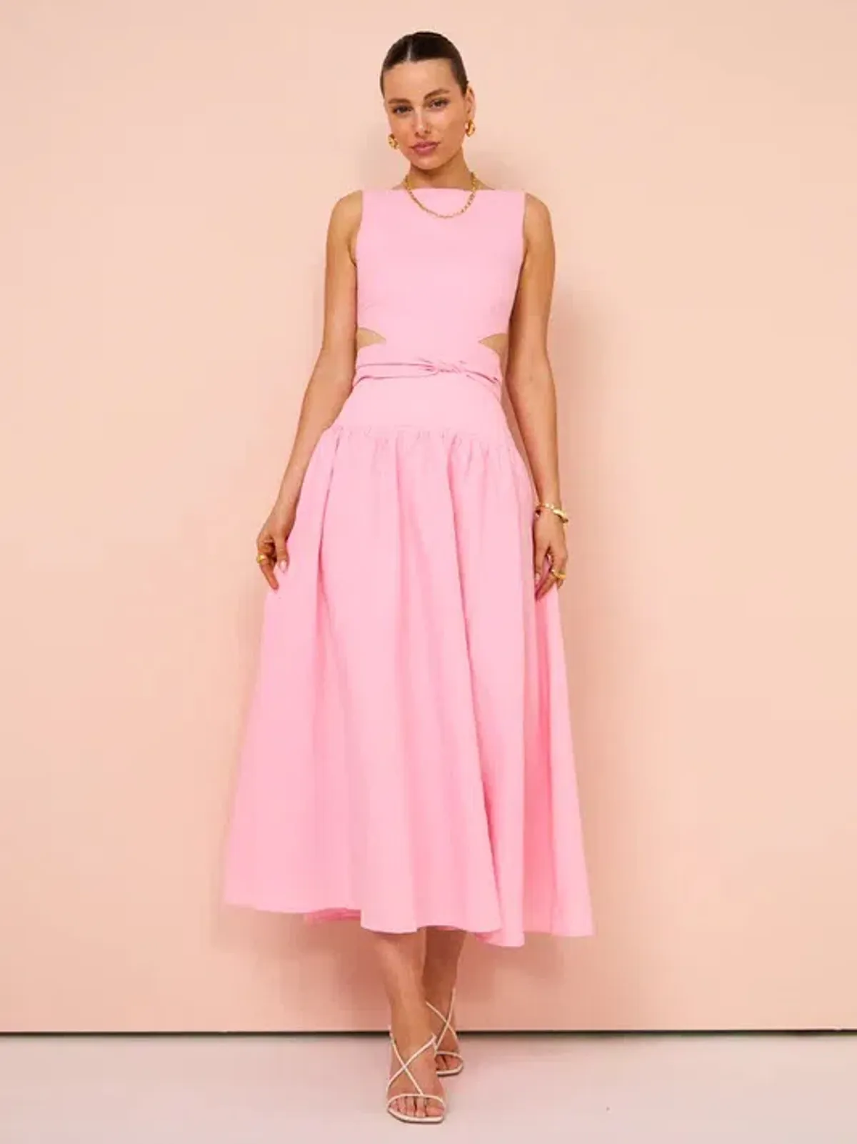 Tojha - Polly Dress In Blossom - Size 6  for rent on The Volte - main image