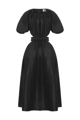 AJE -  Mimosa Cut Out Midi Dress Black - Size 12 for rent on The Volte - image 4