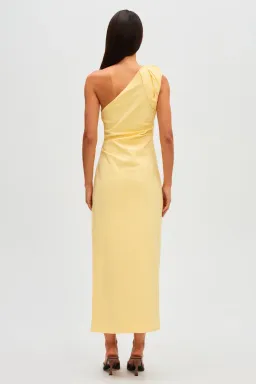 Misha Aubree Midi Dress Yellow Size 12/L for rent on The Volte - image 3