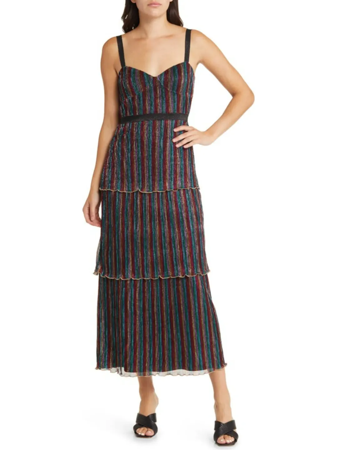 Saylor Aviva Dress Multi Size M / AU 10 for rent on The Volte - main image