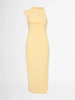 Shieke Zoe Midi Dress Yellow Size AU 6 for rent on The Volte - image 4