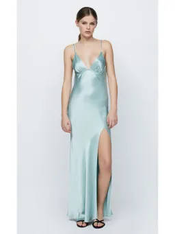 Bec & Bridge Ren Split Maxi Dress Seafoam Green Size AU 6 for rent on The Volte - image 1