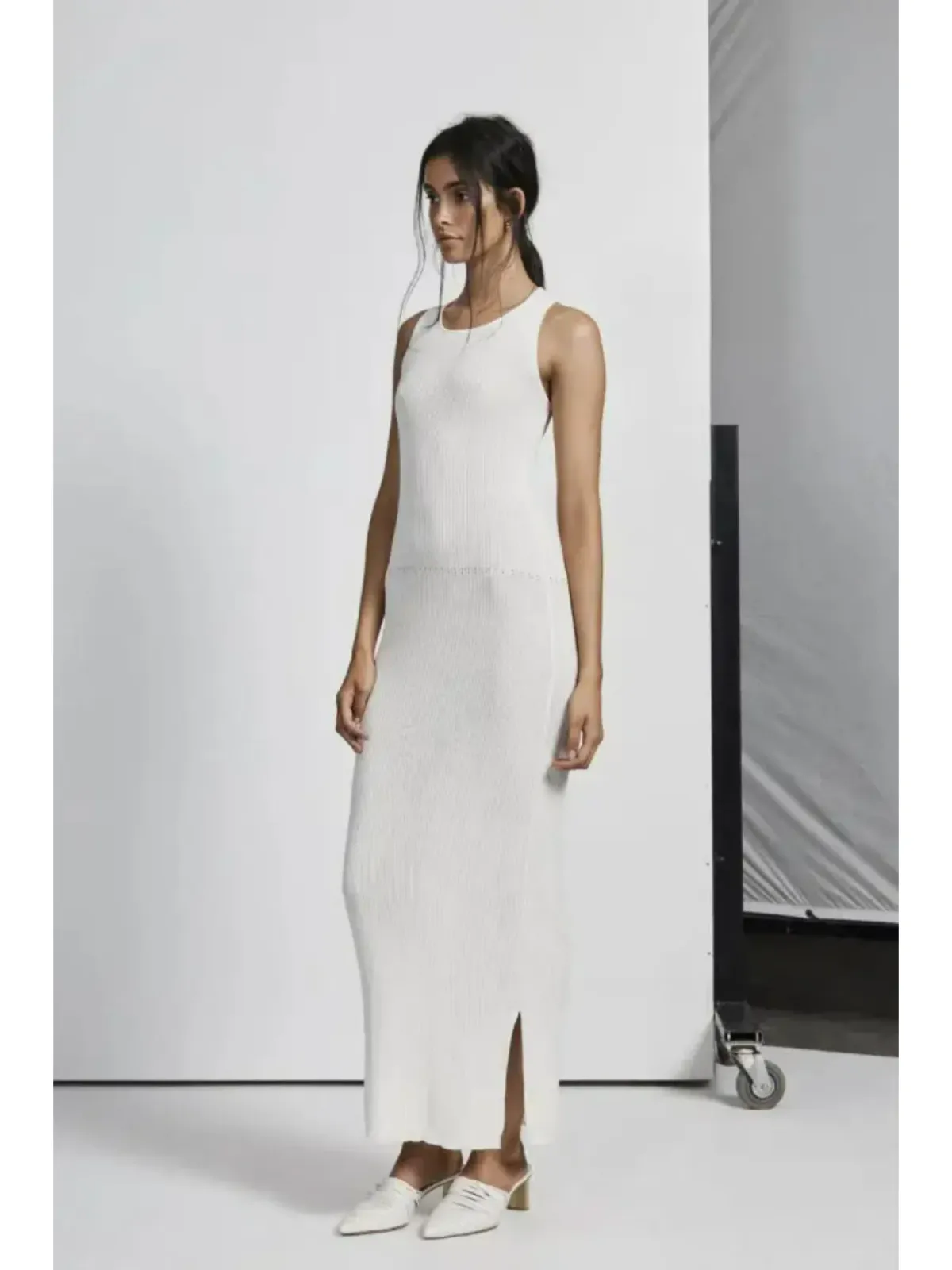 Sir The Label Marcelle Open Back Dress Ivory Size 3 / AU 12  for rent on The Volte - main image