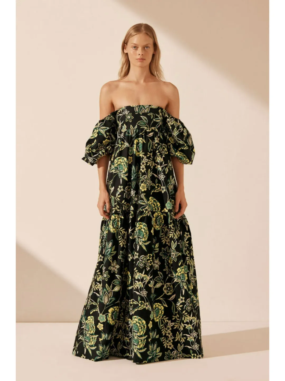 Shona Joy Tiered Maxi Dress Lina Size AU 10 for rent on The Volte - main image