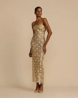Arcina Ori Kendra Dress Gold Size S / AU 8 for rent on The Volte - image 2