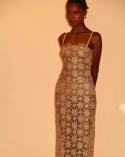 Arcina Ori Kendra Dress Gold Size M / AU 10 for rent on The Volte - image 4