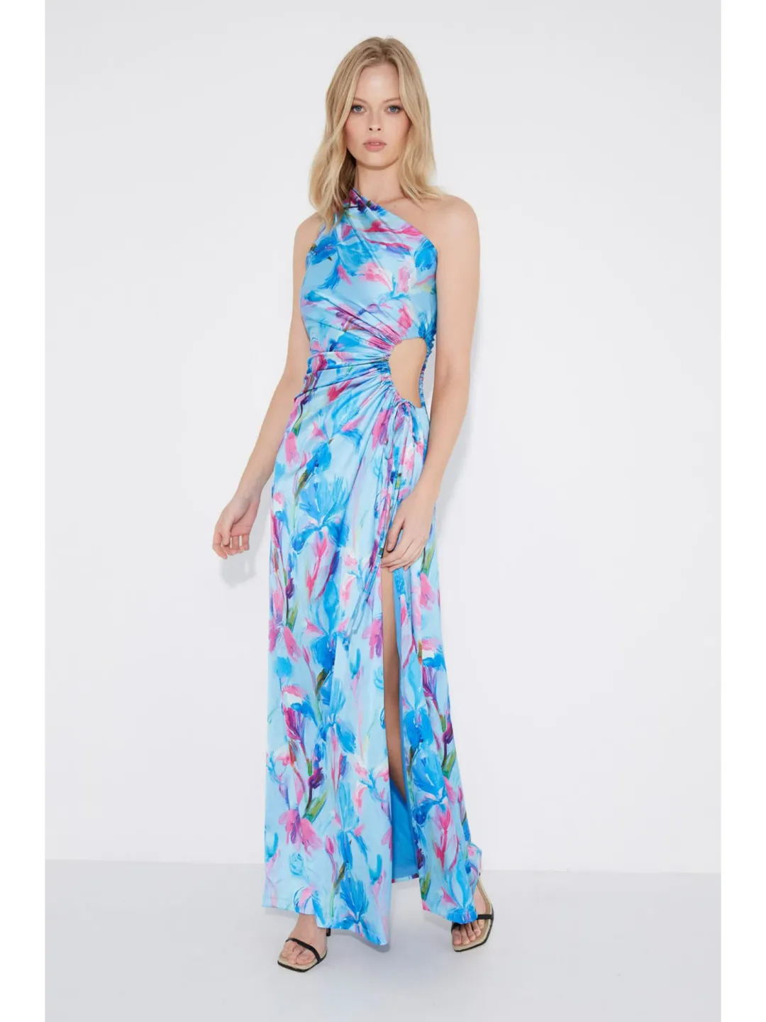 Sonya Moda Nour Zuri Dress Blue Print Size AU 6 for rent on The Volte - main image