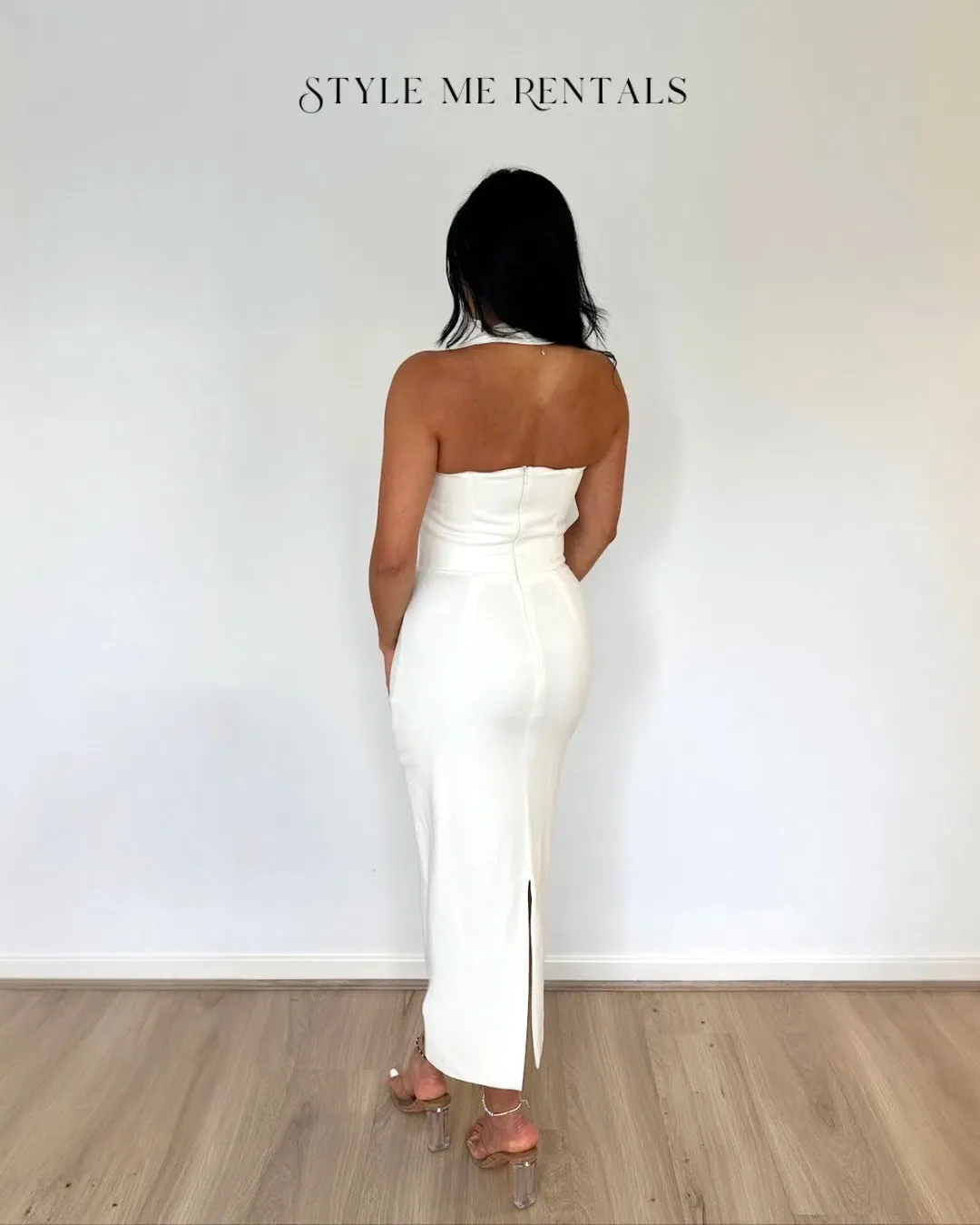 Effie Kats Meline Midi Dress White Size S/ AU 8 for rent on The Volte - main image