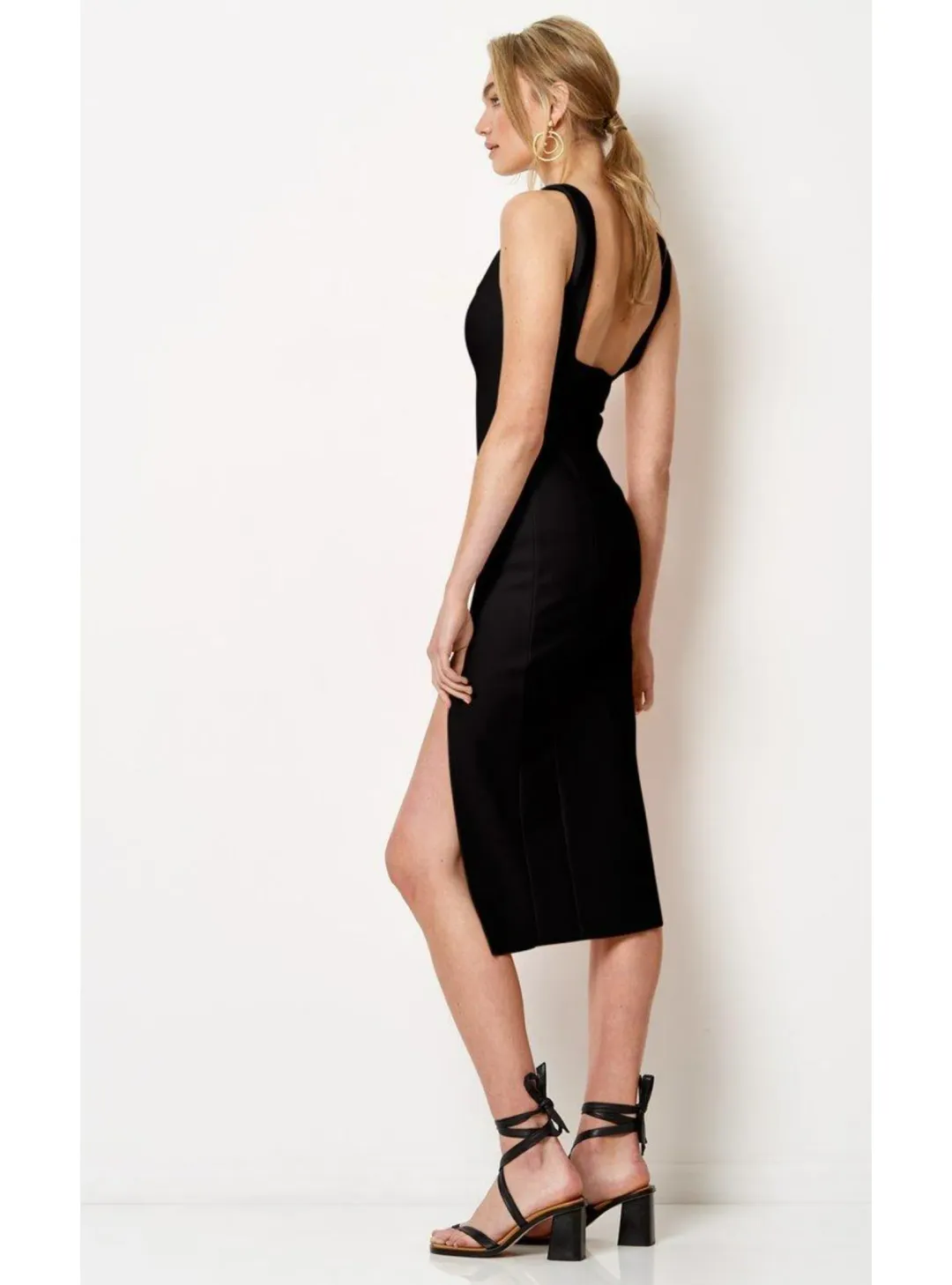 Bec & Bridge Hibiscus Islands Midi Dress in Navy Size AU 6 for rent on The Volte - main image