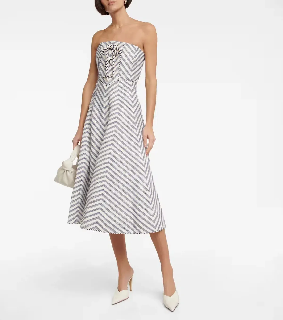 Zimmermann High Tide lace Midi Dress Print Size 1 / AU 10 for rent on The Volte - main image