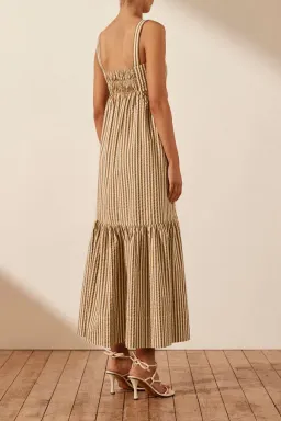 Shona Joy Hele Cut Out Ruched Midi Dress Print Size 10 for rent on The Volte - image 3