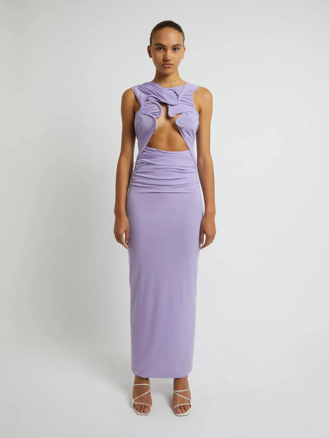 Christopher Esber Venus Tank Dress Lilac Size 10 for rent on The Volte - main image