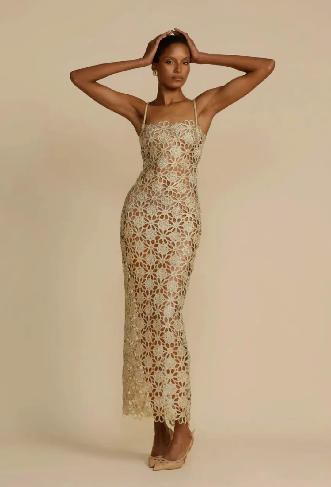 Arcina Ori Kendra Dress Gold Size S / AU 8 for rent on The Volte - main image